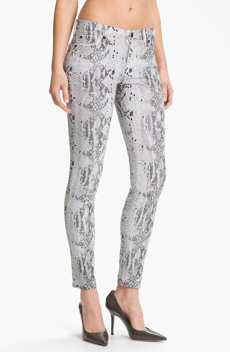 7 For All Mankind <sup>®</sup> 'The Skinny' Print Stretch Jeans, Main, color, 