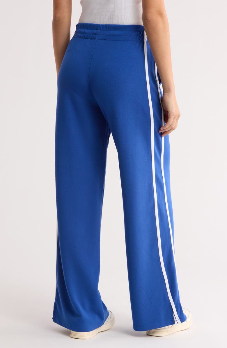 INTERNATIONAL DESIGNER Knit Pull-On Pants, Alternate, color, Dark Blue Bell/ White