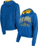 New Era Women's New Era Royal Golden State Warriors Boxy Pullover Hoodie