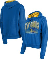 New Era Women's New Era Royal Golden State Warriors Boxy Pullover Hoodie