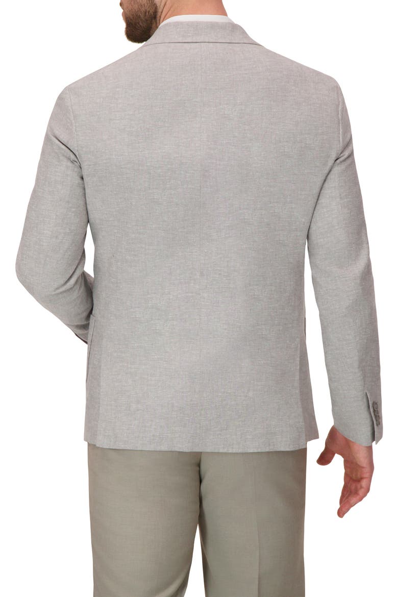 Linen & Cotton Blend Sport Coat, Alternate, color, GREY