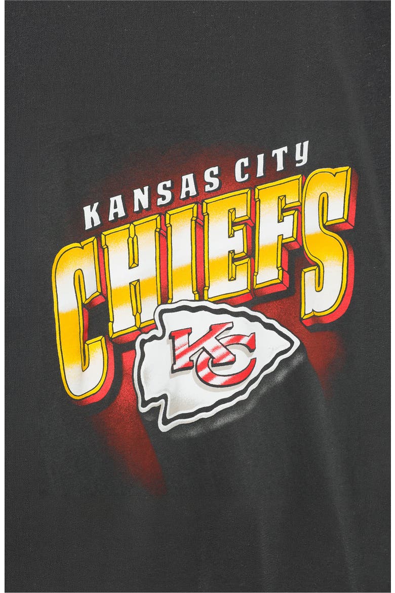 Kansas City Chiefs Shadow Cotton Graphic T-Shirt, Alternate, color, TRUE BLACK
