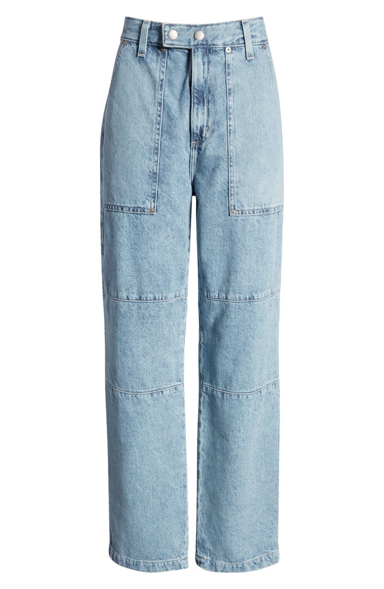 AG Clove Workwear Straight Leg Jeans, Alternate, color, Moonwash Frost