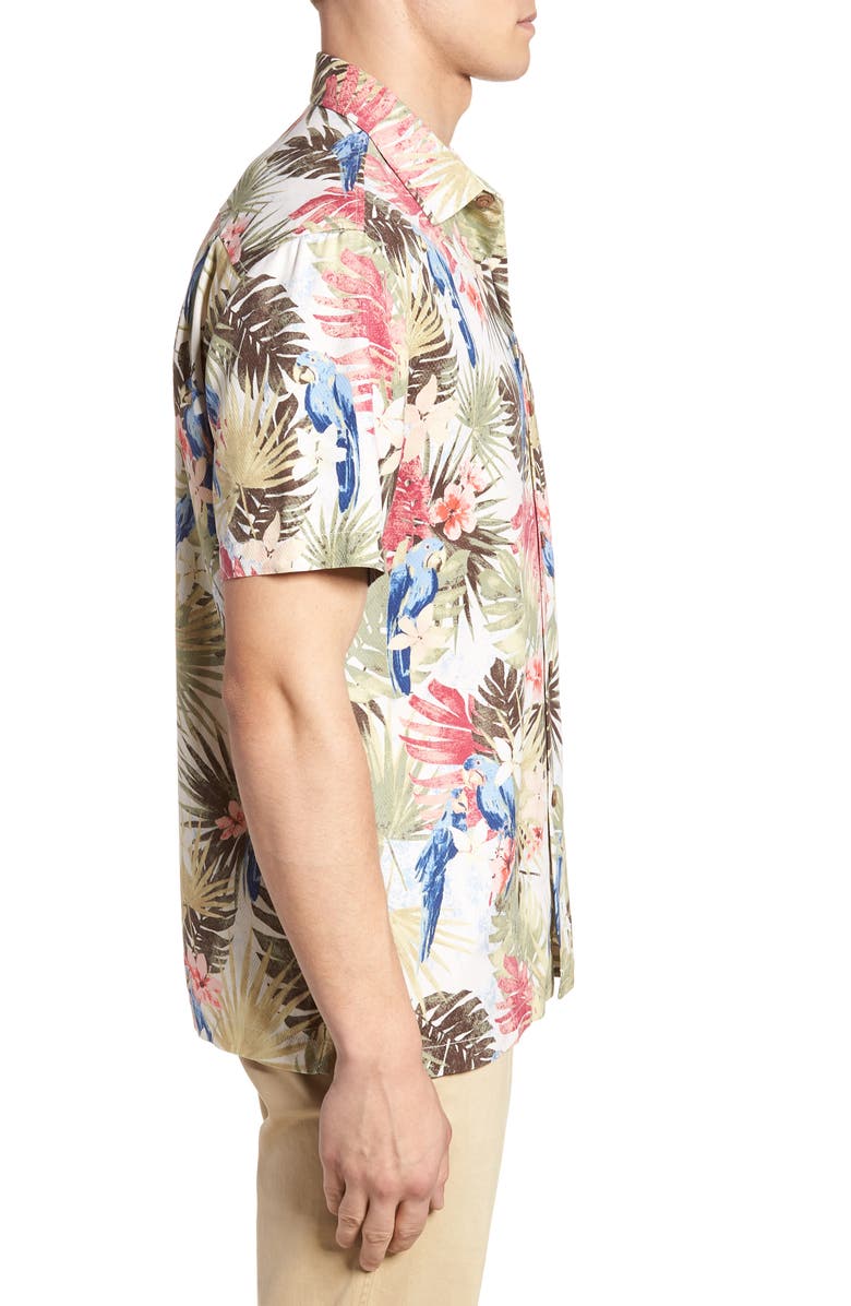Tommy Bahama Marino Paradise Silk Camp Shirt, Alternate, color, 