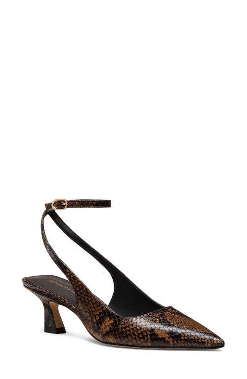 Stuart Weitzman Vinnie 50 Strap Pump In Brown