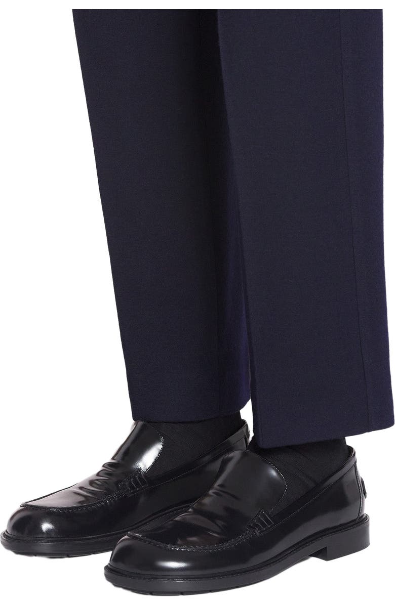 Lanvin SPINTO LOAFERS IN GLOSSY LEATHER, Alternate, color,