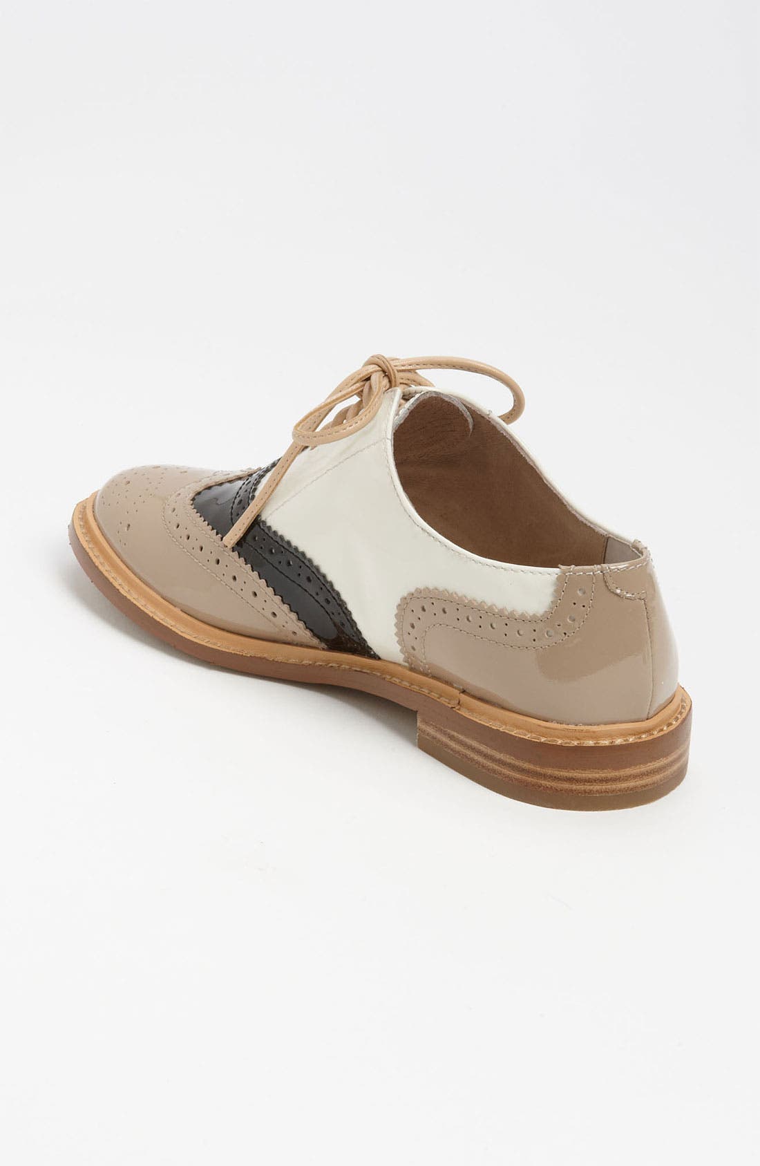 'Lina' Patent Leather Oxford, Alternate, color, TRI COLOR