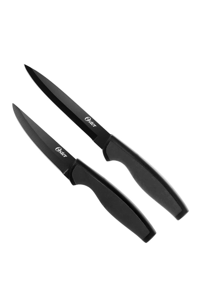 OSTER Slice Craft 3 Piece Stainless Steel Cutlery Set, Alternate, color, Black