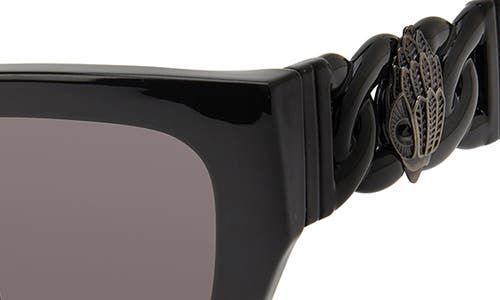 Kurt Geiger London 52mm Cat Eye Sunglasses In Black/smoke