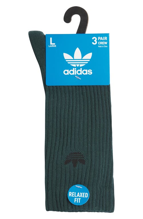 Adidas Originals Adidas Assorted 3-pack Trefoil Performance Crew Socks In Multi