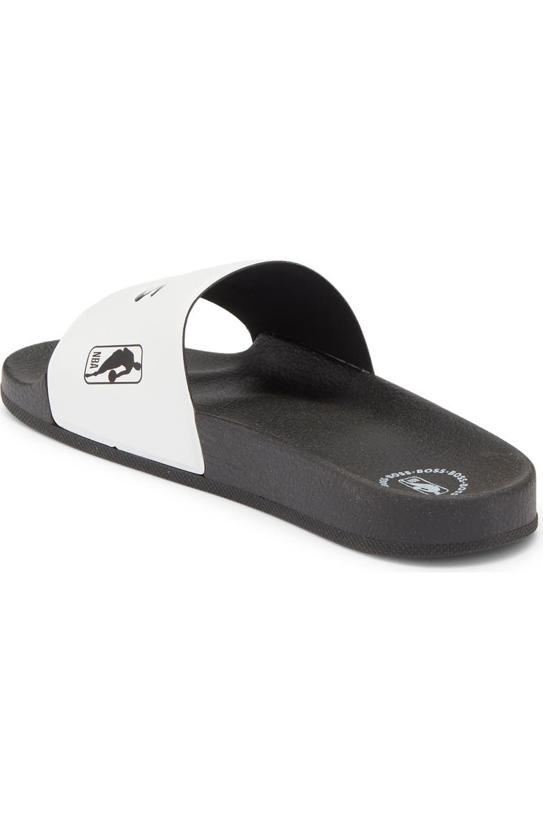 BOSS x NBA Bay It Slide Sandal, Alternate, color, Black