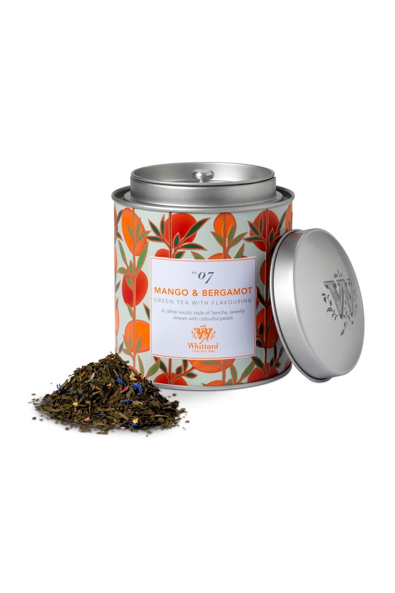 Mango & Bergamot Loose Leaf Tea Caddy, Main, color, Green Tea