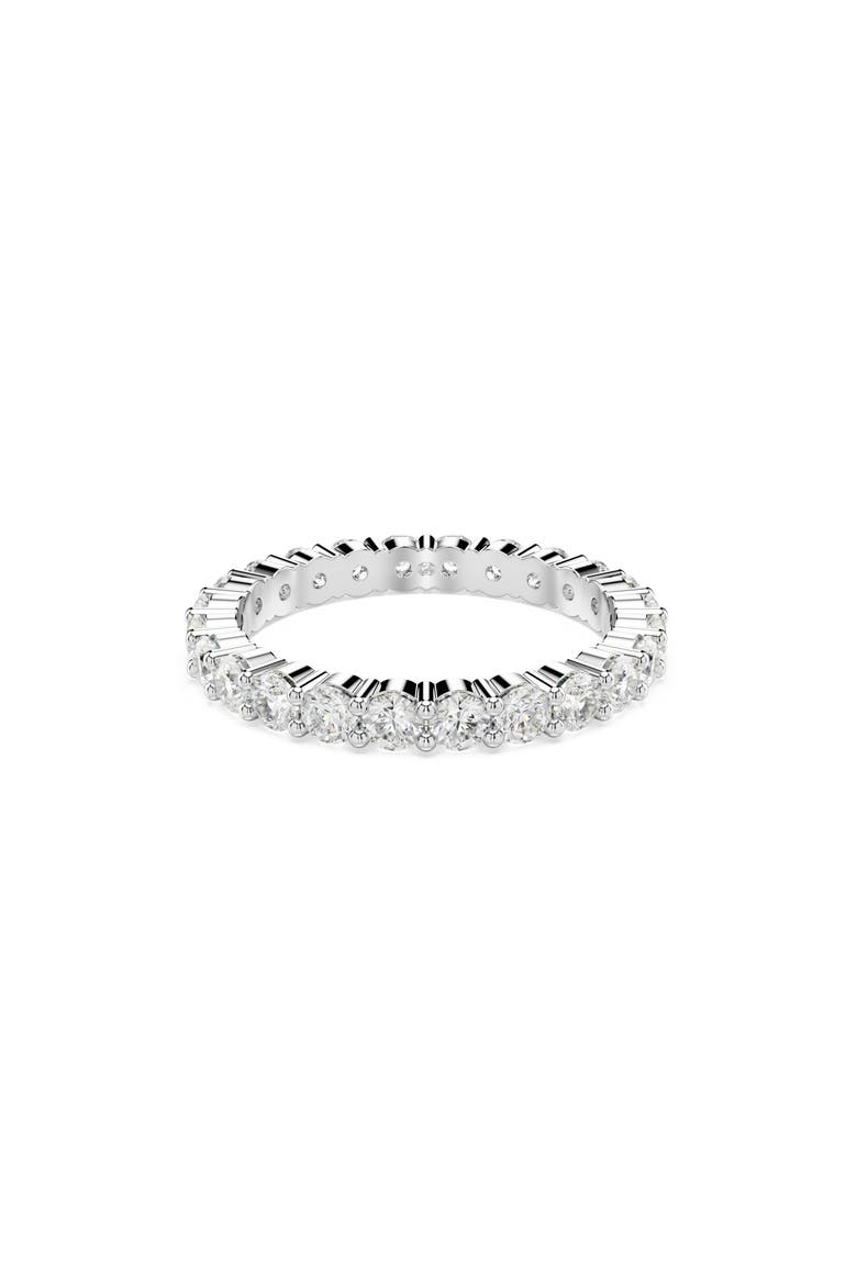 Matrix Crystal Eternity Ring, Main, color, WHITE/ SILVER