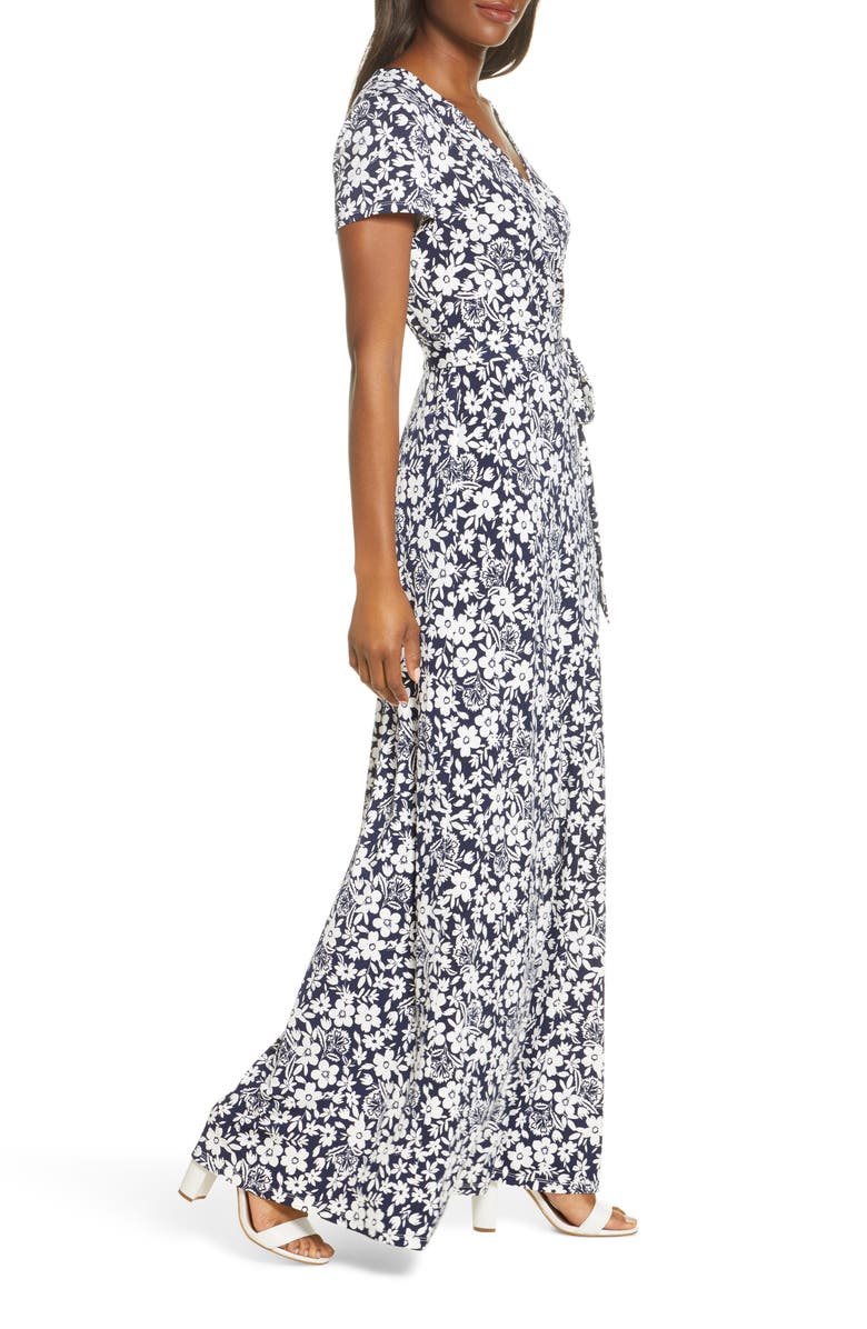 Eliza J Floral Print Maxi Dress, Alternate, color,