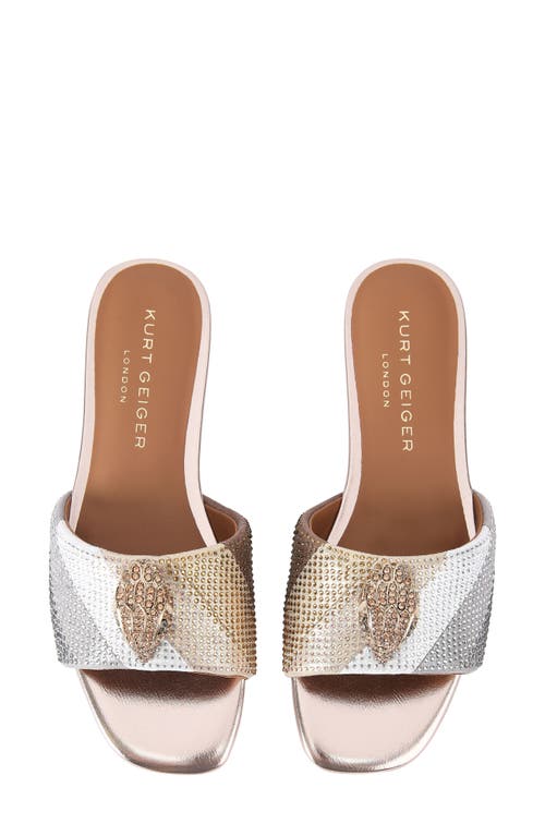Kurt Geiger London Chelsea Slide Sandal In Gray