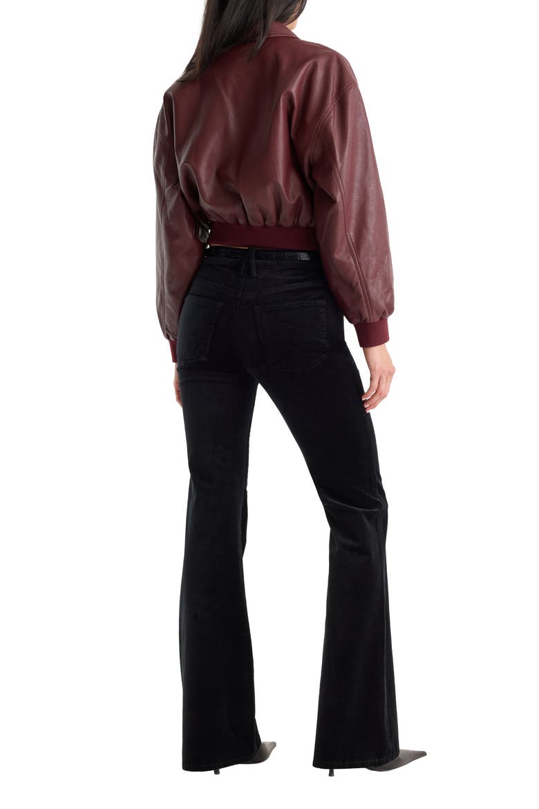 Good Legs Velvet Flare Leg Pants, Alternate, color, BLACK001