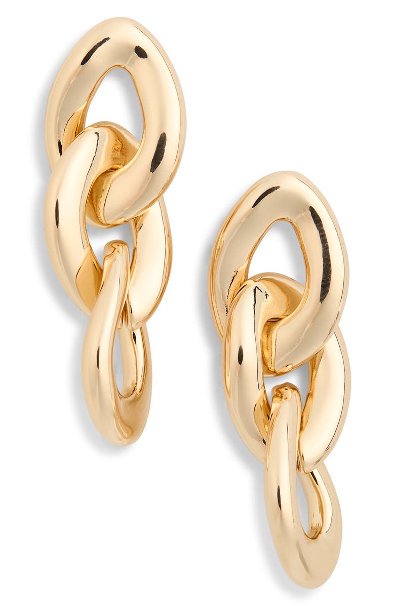 Vince Camuto Interlocking Link Drop Earrings, Main, color, 