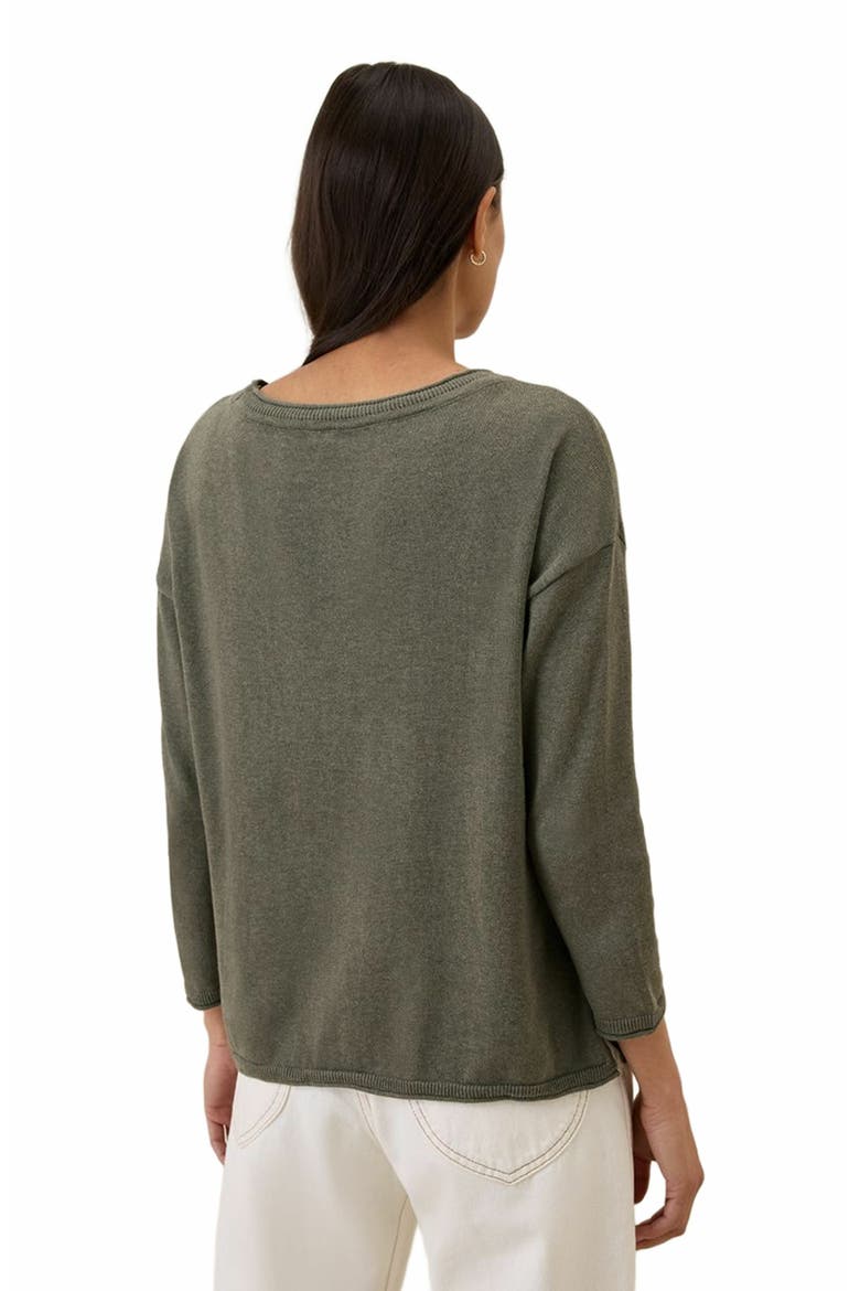 Organic Cotton Classic Fine Knit Wide Neck Sweater, Alternate, color, Castor Grey Heather