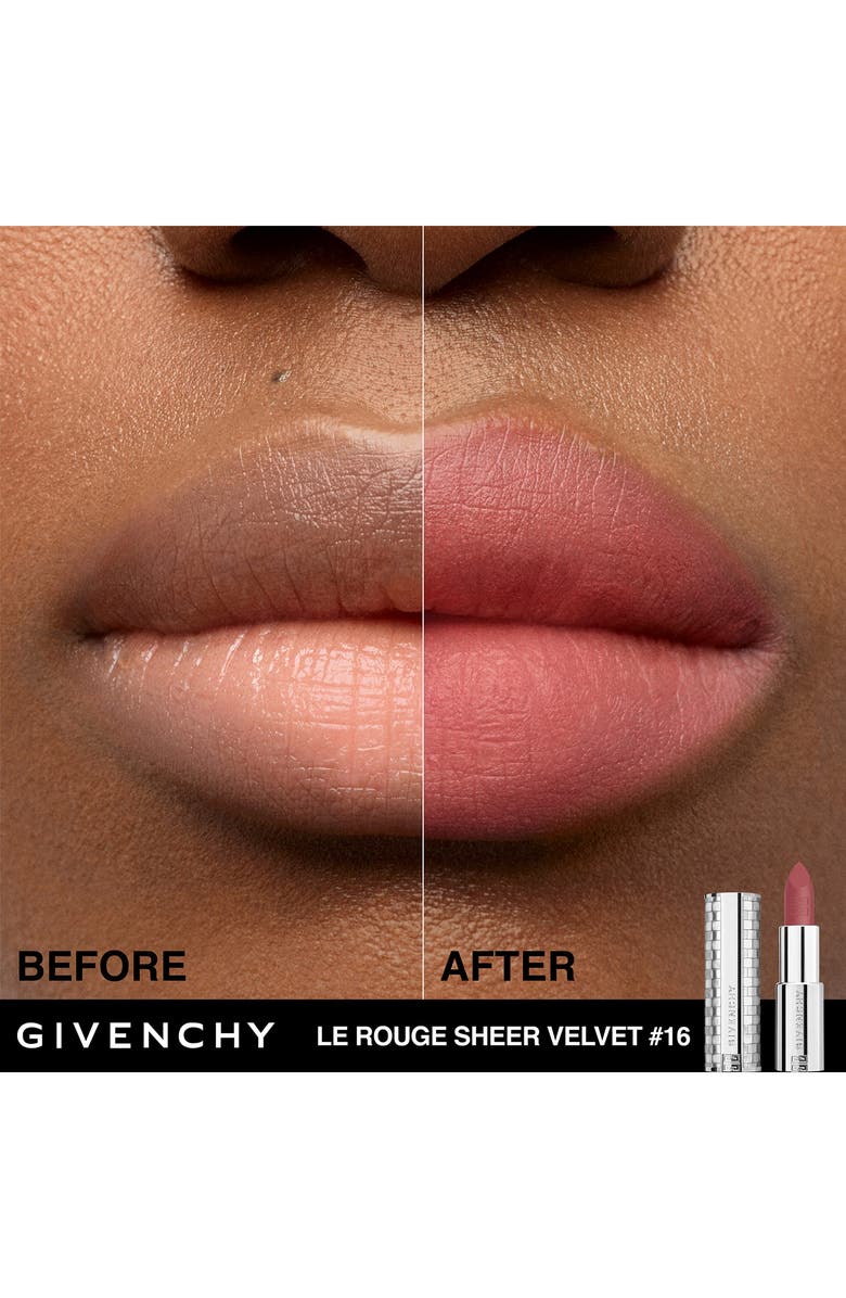Givenchy Le Rouge Sheer Velvet Matte Lipstick, Alternate, color, 