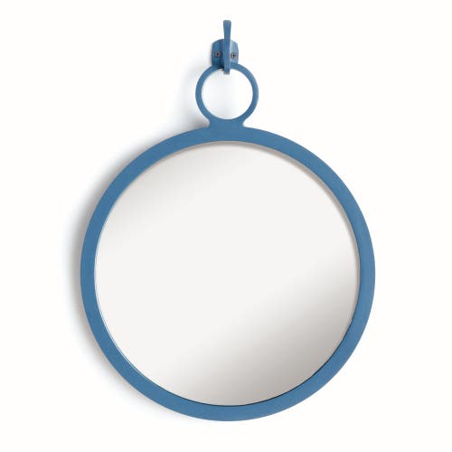 Napa Home & Garden Eliana Blue Framed Round Decorative Wall Mirror