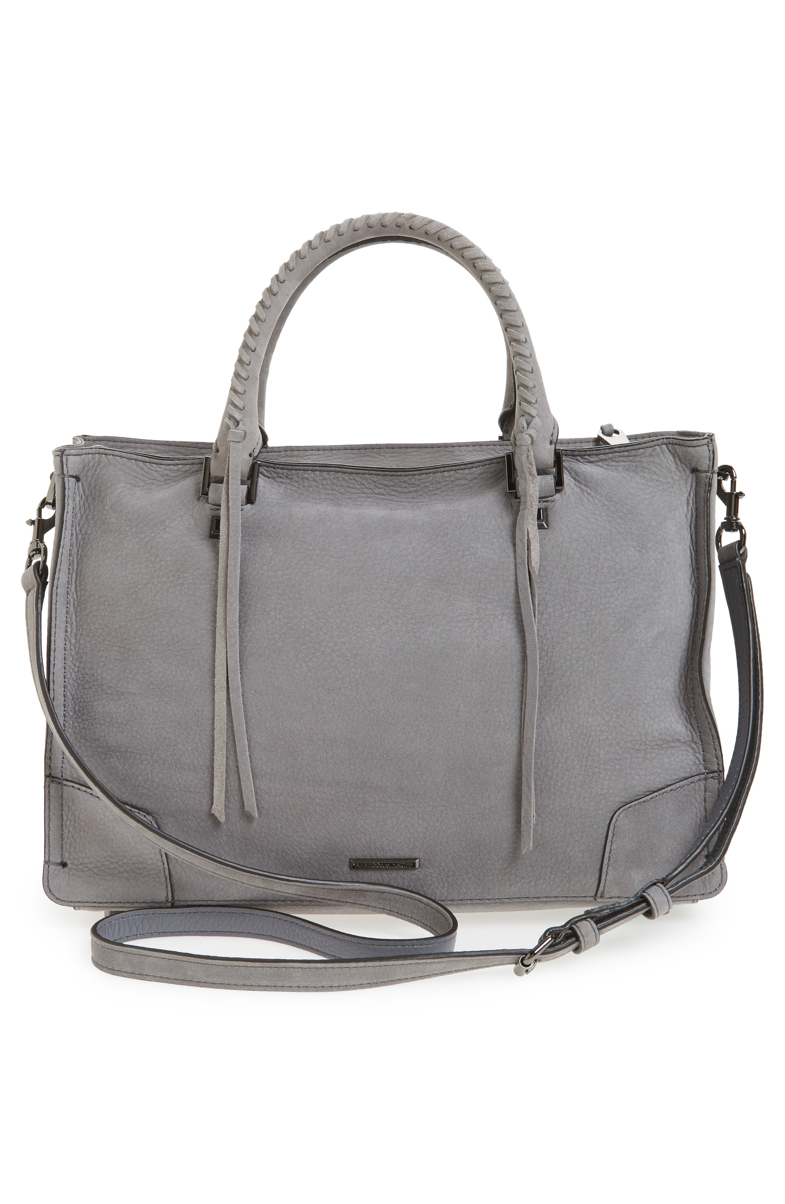 'Regan' Satchel, Alternate, color, GREY DENIM
