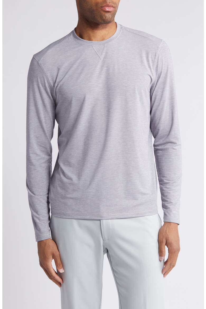 Course Long Sleeve Performance T-Shirt, Main, color, SEAL