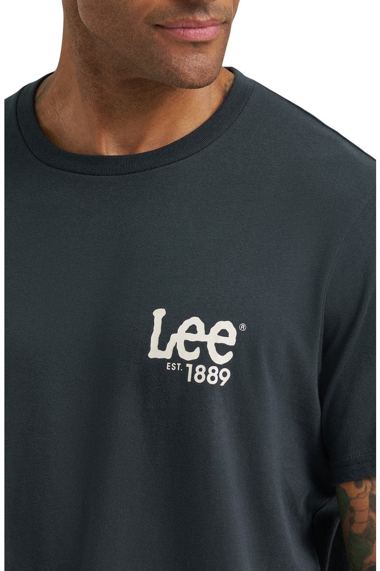 Logo Graphic T-Shirt, Alternate, color, WASHED BLACK
