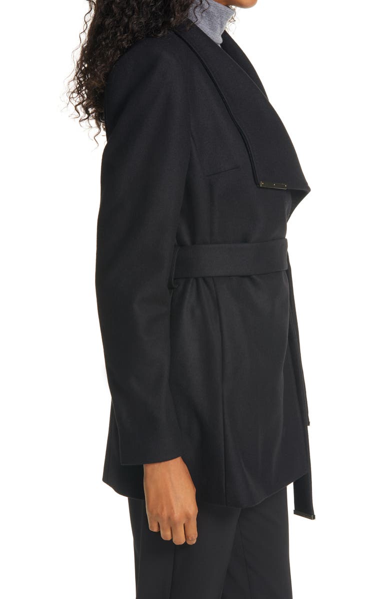 Ted Baker London Rosess Wool & Cashmere Blend Wrap Coat, Alternate, color,