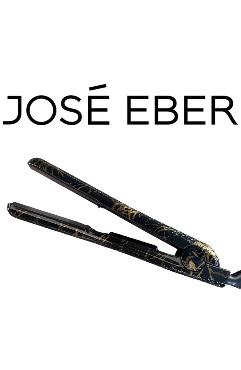 Jose Eber 100% Pure Ceramic Flat Iron Black Marble, Alternate, color, Black