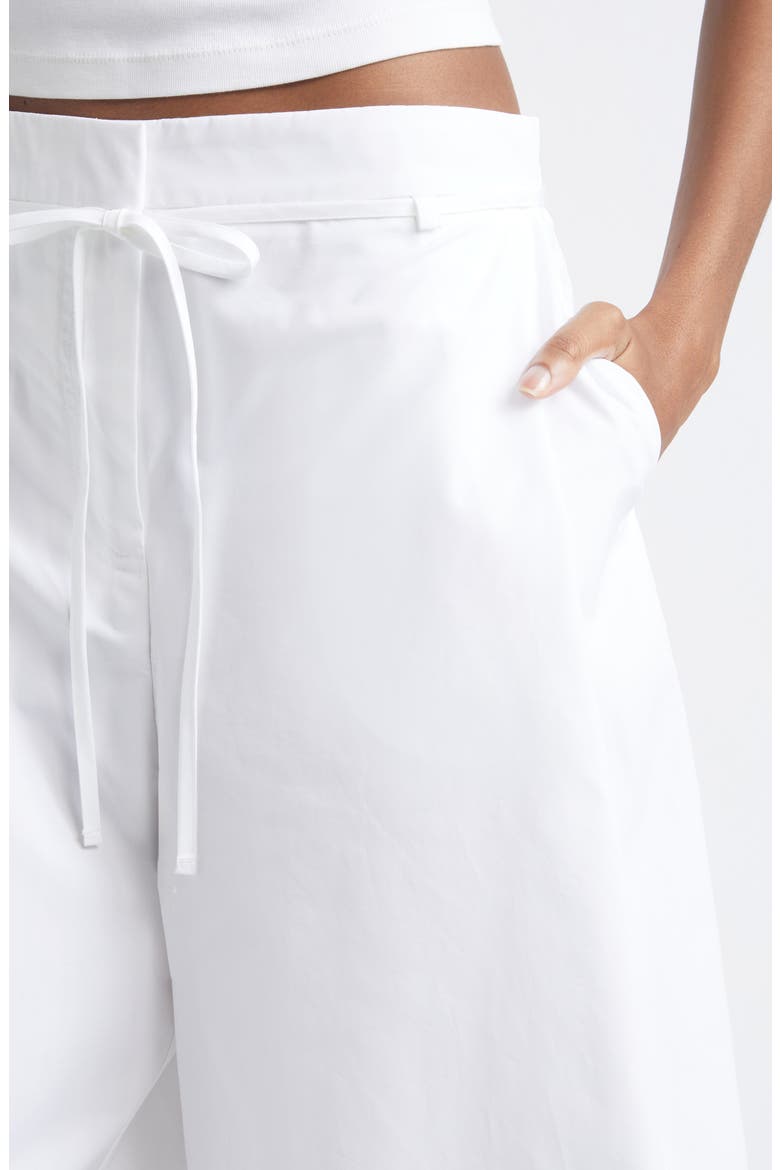 The Marin Cotton Poplin Crop Pants, Alternate, color, WHITE