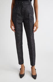 Dolce&Gabbana Floral Brocade Cigarette Pants