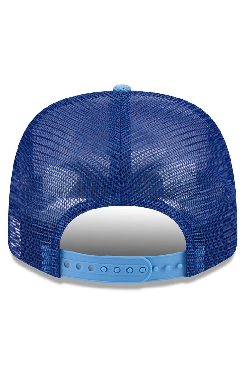 New Era Men's New Era  White/Powder Blue Toronto Blue Jays 2025 Spring Training 9SEVENTY Stretch-Snap Trucker Hat, Alternate, color, 