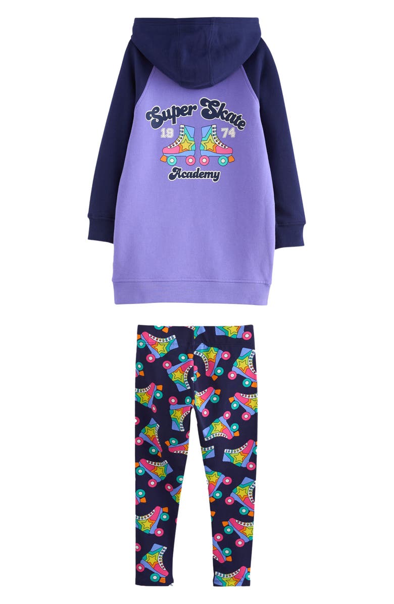 Little Bird Kids' Graphic Print Hoodie & Leggings Set, Alternate, color, Blue