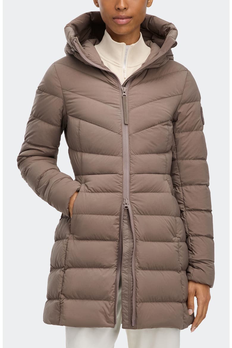 Clair Black Label 750 Fill Power Down Puffer Coat, Main, color, TAUPE GREY