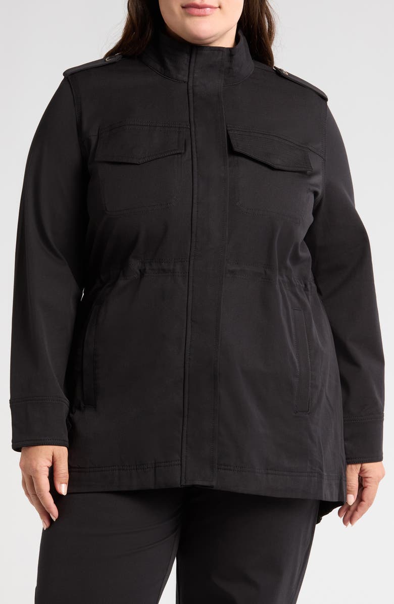 Universal Standard Vineyard Stretch Twill Jacket, Alternate, color, Black