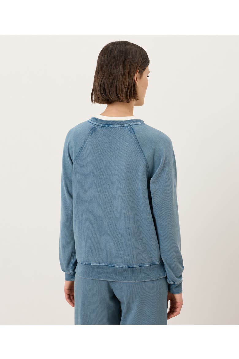 Organic Cotton Weekends Relaxed Raglan Sweatshirt, Alternate, color, Washed Wedgewood Blue
