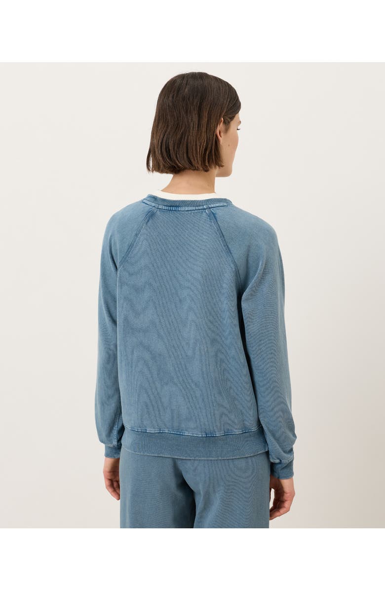 Pact Organic Cotton Weekends Relaxed Raglan Sweatshirt, Alternate, color, Washed Wedgewood Blue