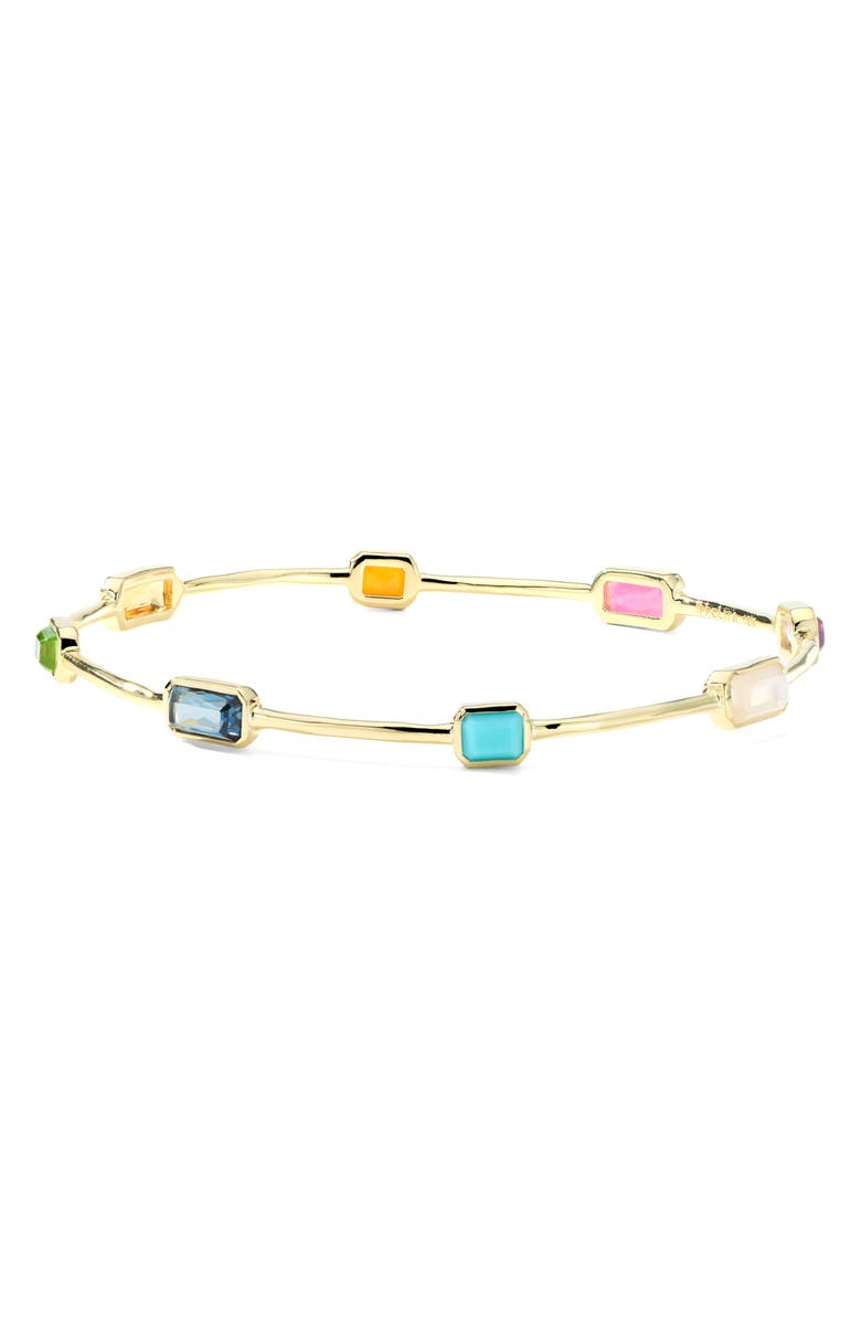 Ippolita Rock Candy<sup>®</sup> Gelato Thin-Stone Bangle, Main, color, Gold