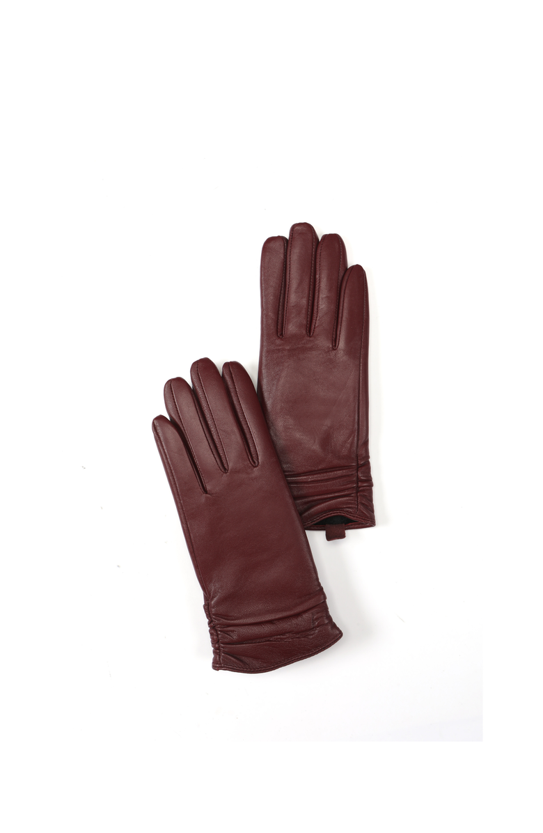 Zephyr Handbag Elina Leather Gloves, Alternate, color, Burgundy