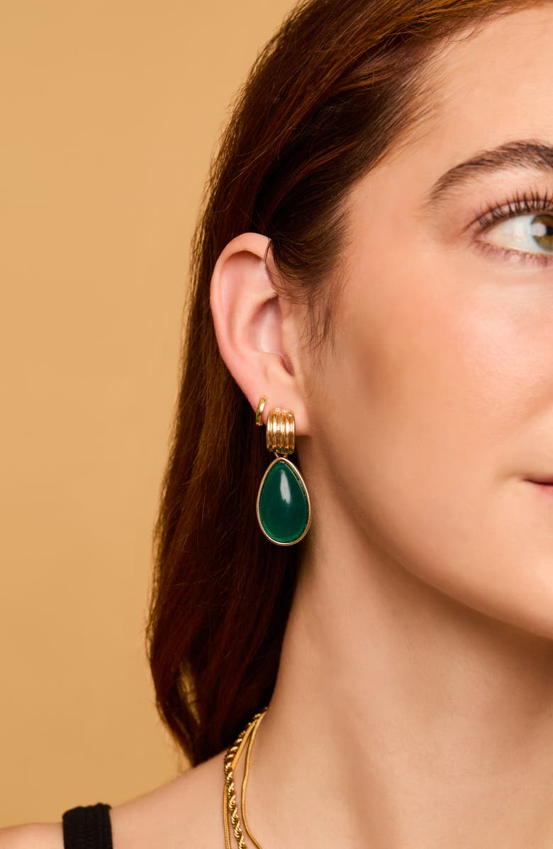 Petit Moments Teardrop Hoop Earrings, Alternate, color, 