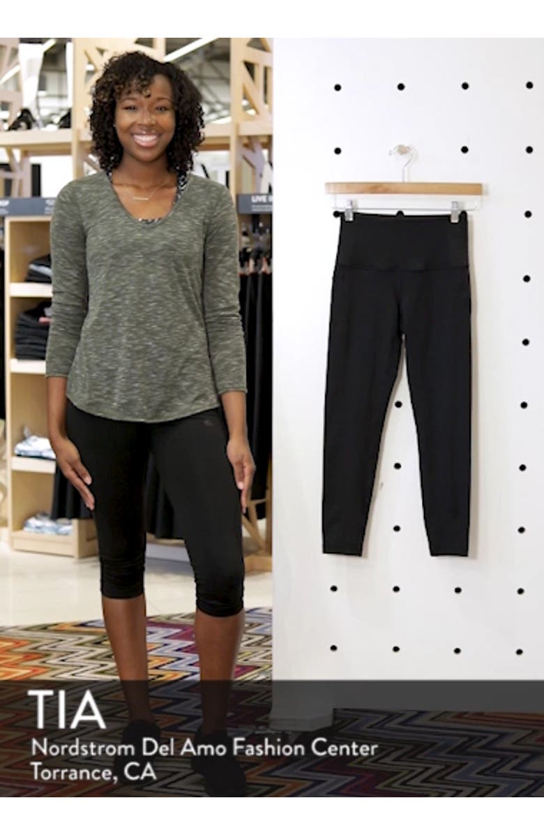 Lightweight High Waist Midi Leggings, sales video thumbnail