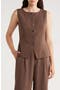 Hammered Button-Up Vest