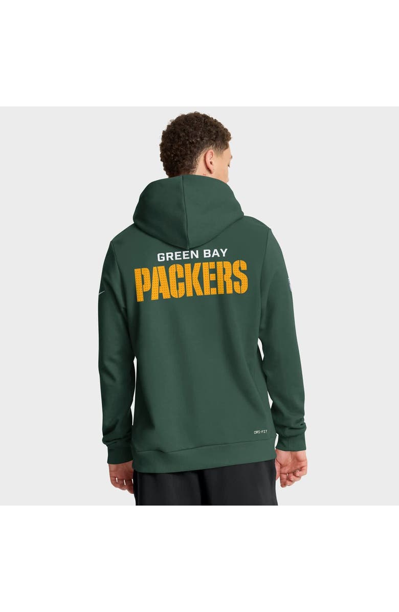 Nike Men's Nike Green Green Bay Packers Sideline Standard Issue Initial Home Dri-FIT Hoodie, Alternate, color, Green