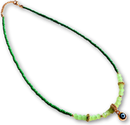 Humanist Beauty Evil Eye Charm Necklace