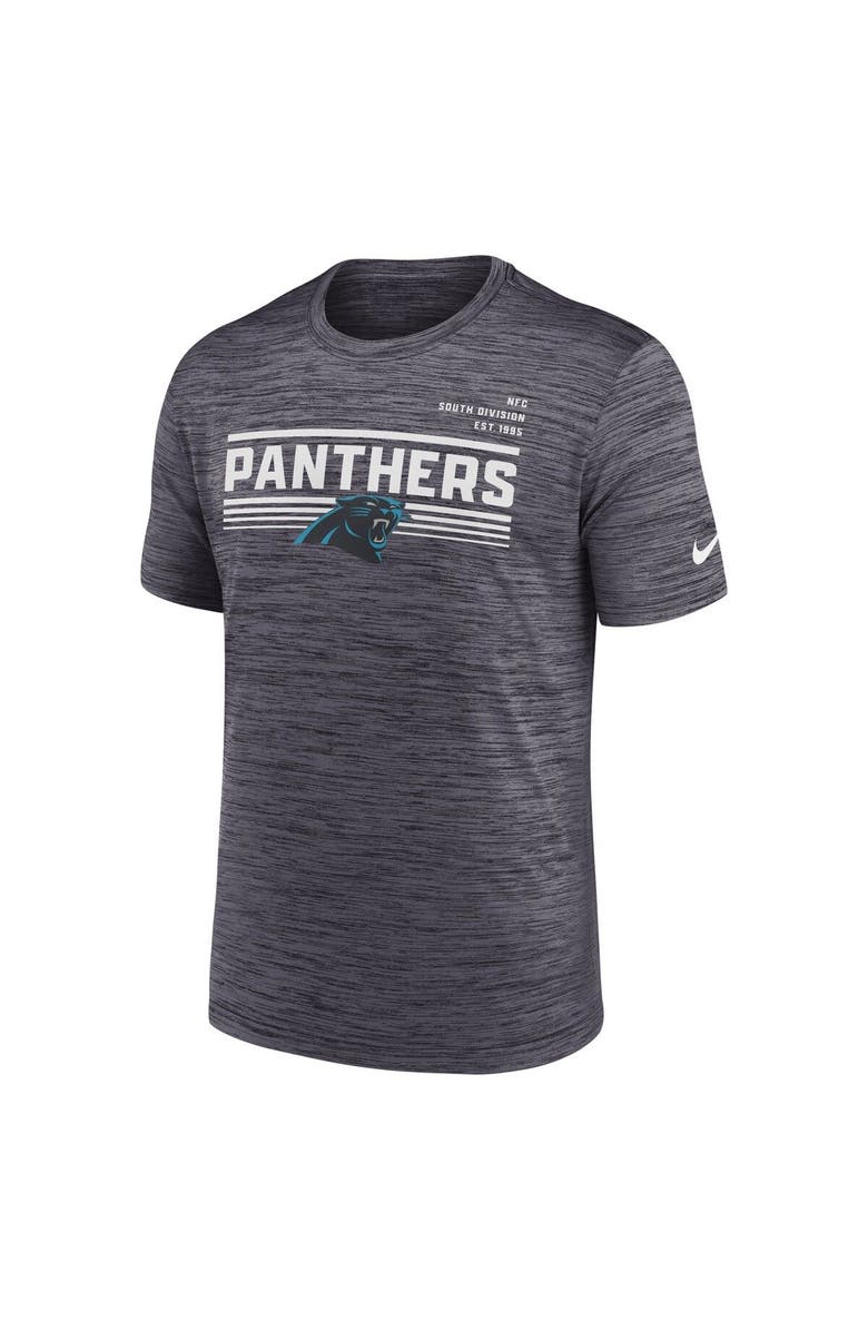 Nike Men's Nike Anthracite Carolina Panthers Yardline Velocity Performance T-Shirt, Alternate, color, Anthracite