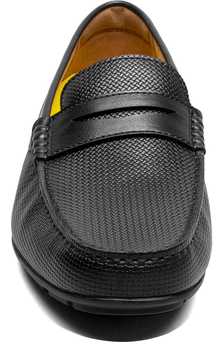 Florsheim Motor Moc Toe Penny Driving Loafer, Alternate, color, Black