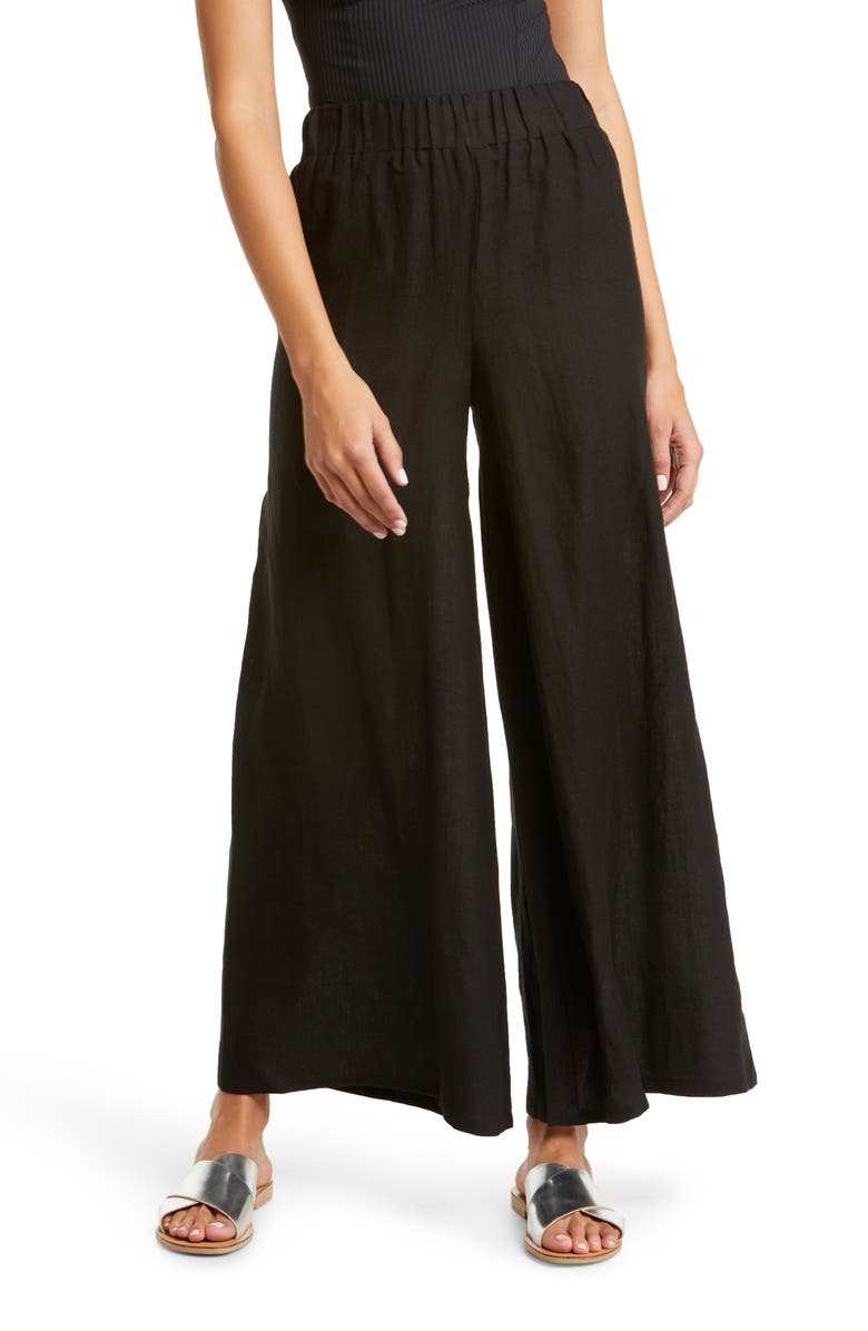 Vitamin A<sup>®</sup> Tallows Wide Leg Linen Cover-Up Pants, Main, color,