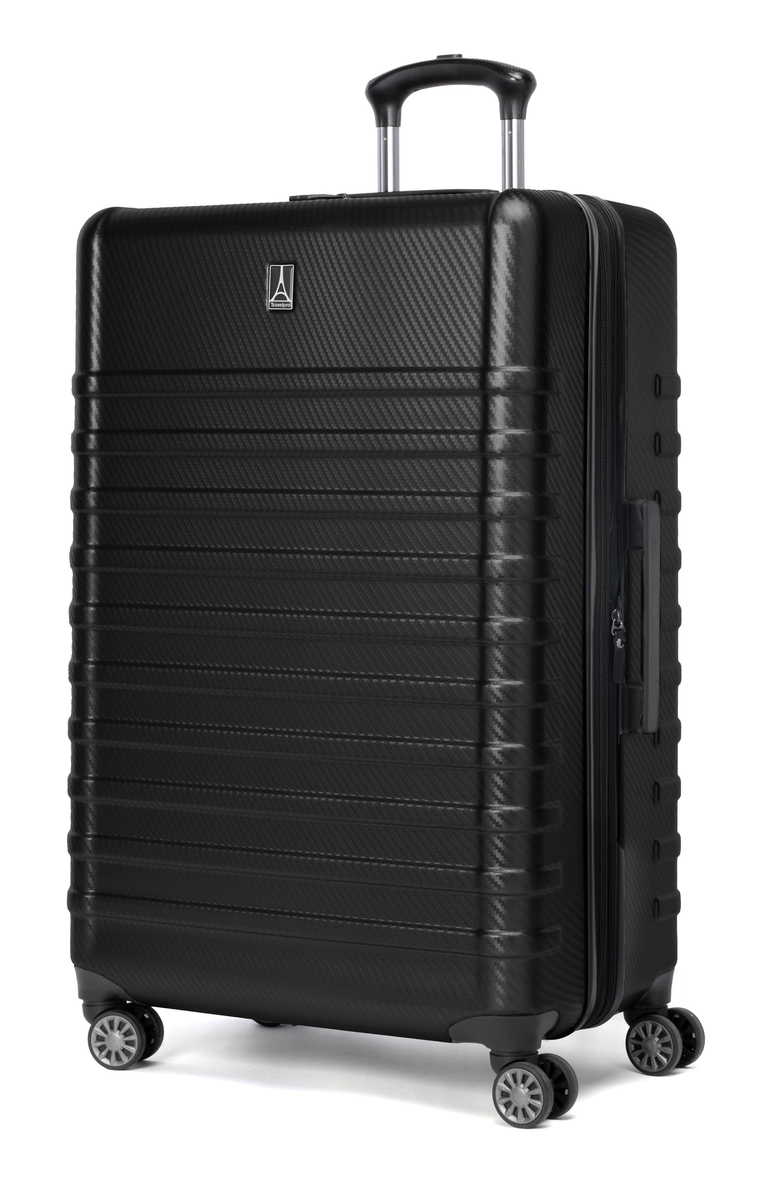 TRAVELPRO Rollmaster<sup>™</sup> Lite 2 28-Inch Expandable Large Checked Hardside Spinner Luggage, Alternate, color, Black Carbon Fiber