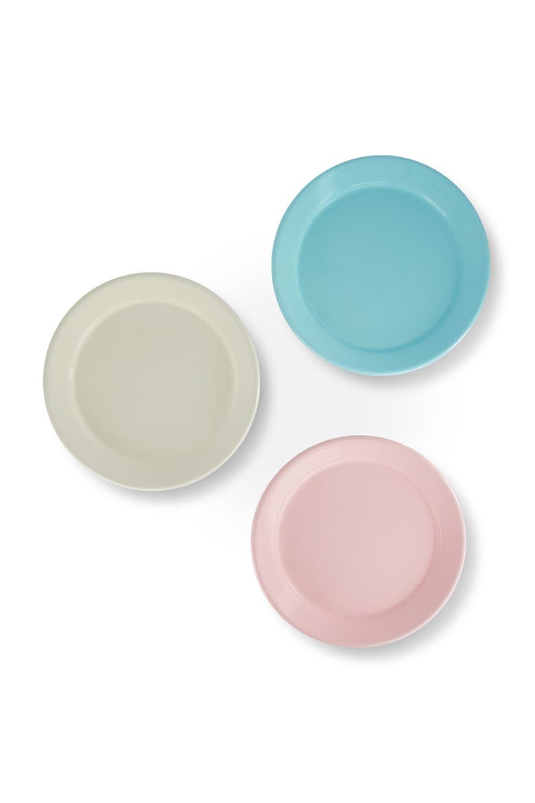Two Tone Enamel Dinner Plate - Set of 4, Alternate, color, Royal Blue & Ivory