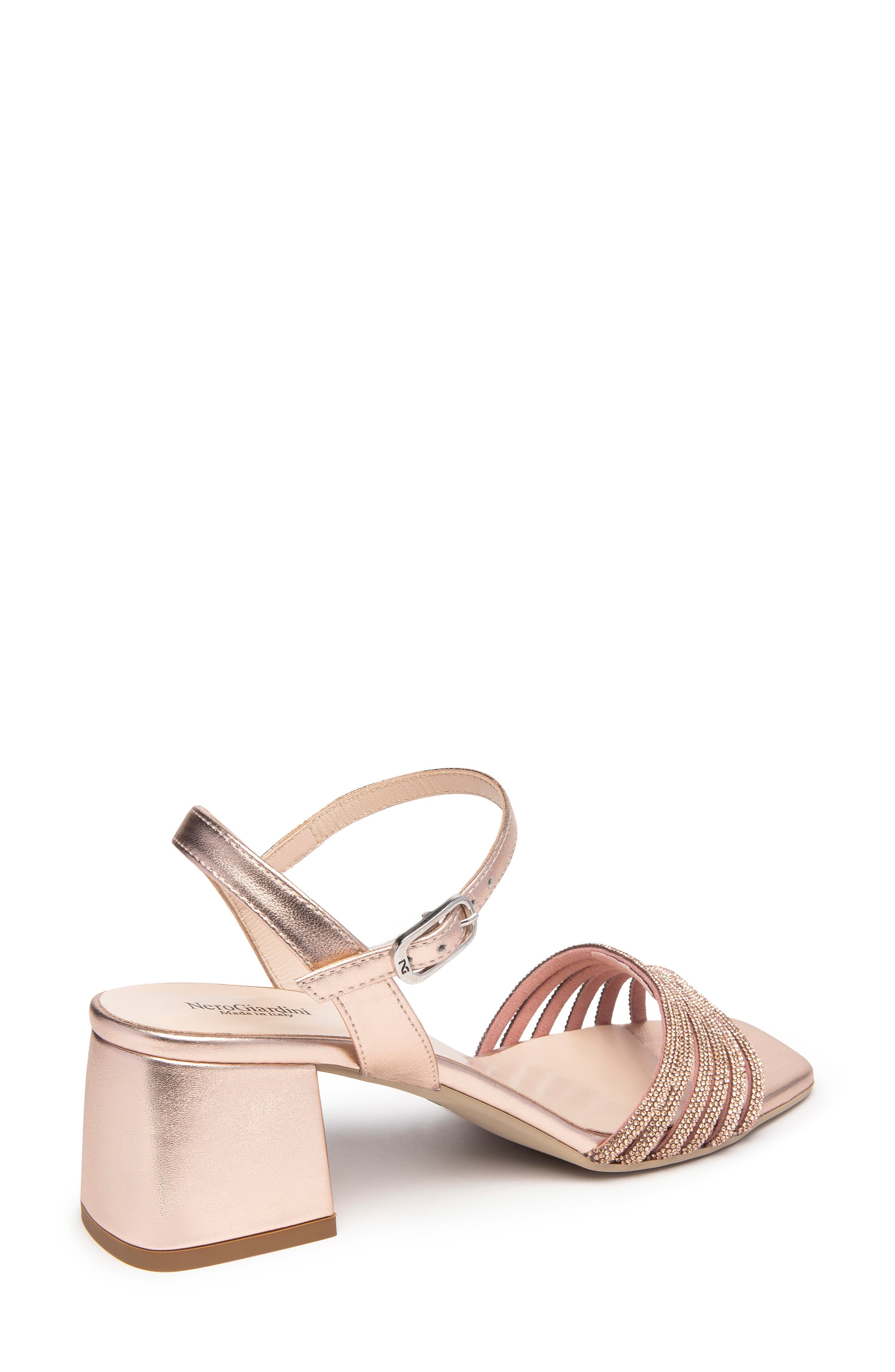 Embellished Ankle Strap Sandal, Alternate, color, ROSE GOLD